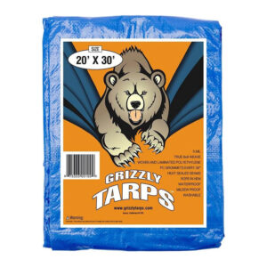 Grizzly Tarps by B-Air 20' x 30' Heavy Duty Poly Tarp